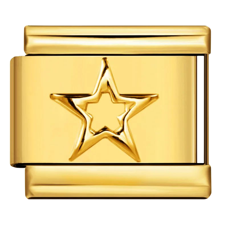 Estrella, cruz, corona y corazón