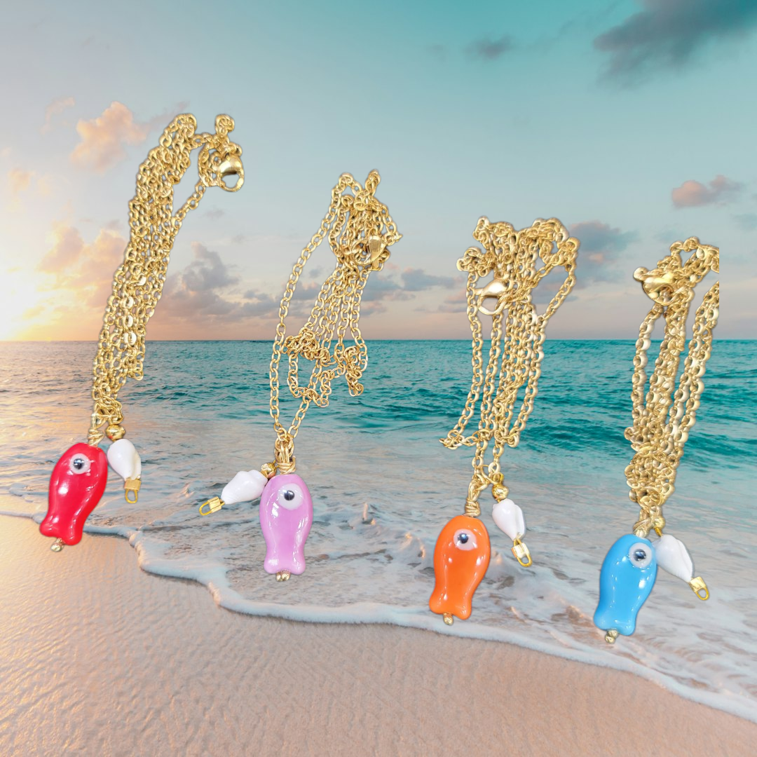Fish necklace (Verano infinito) π