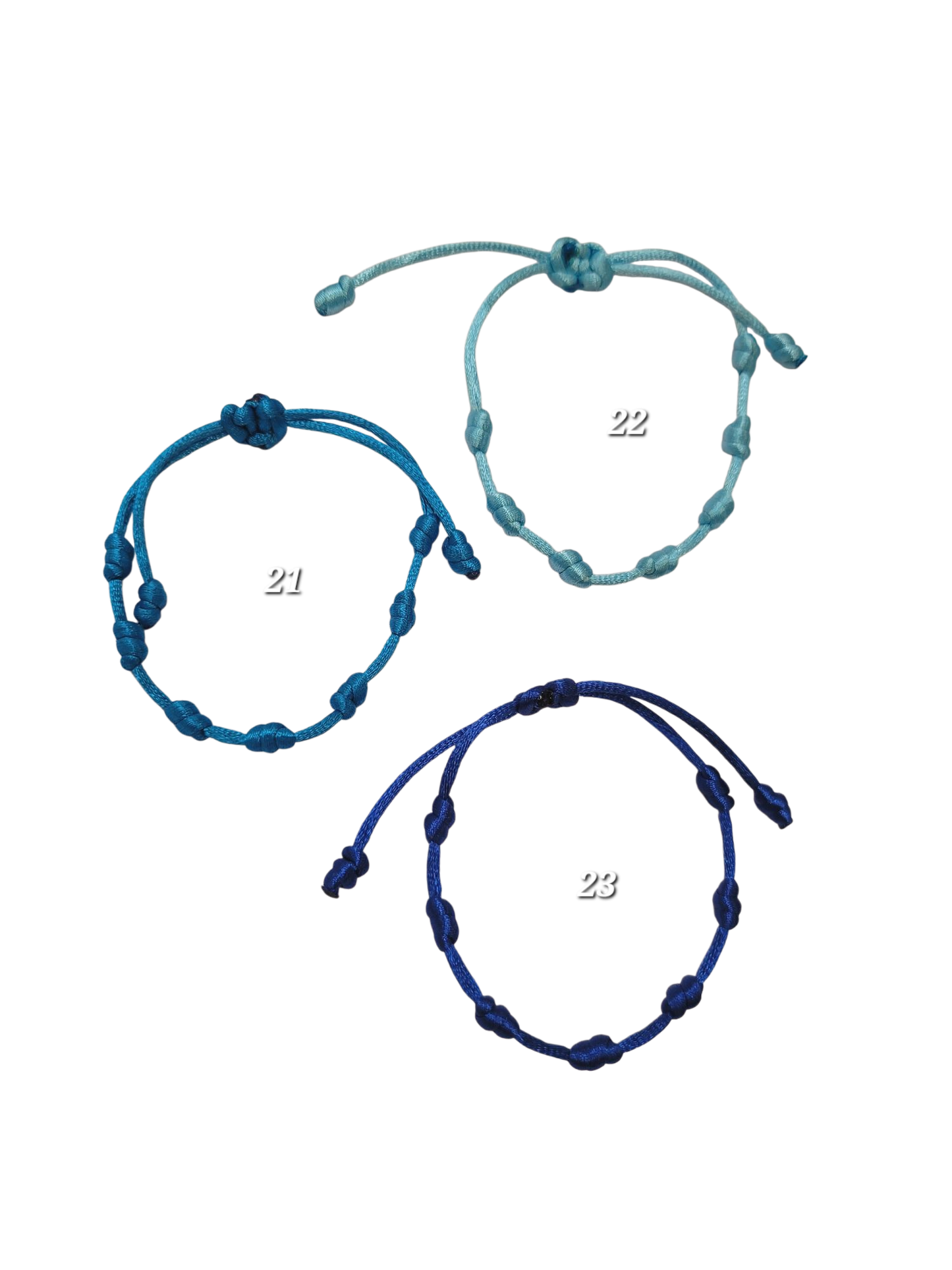 7 nuedos color bracelets