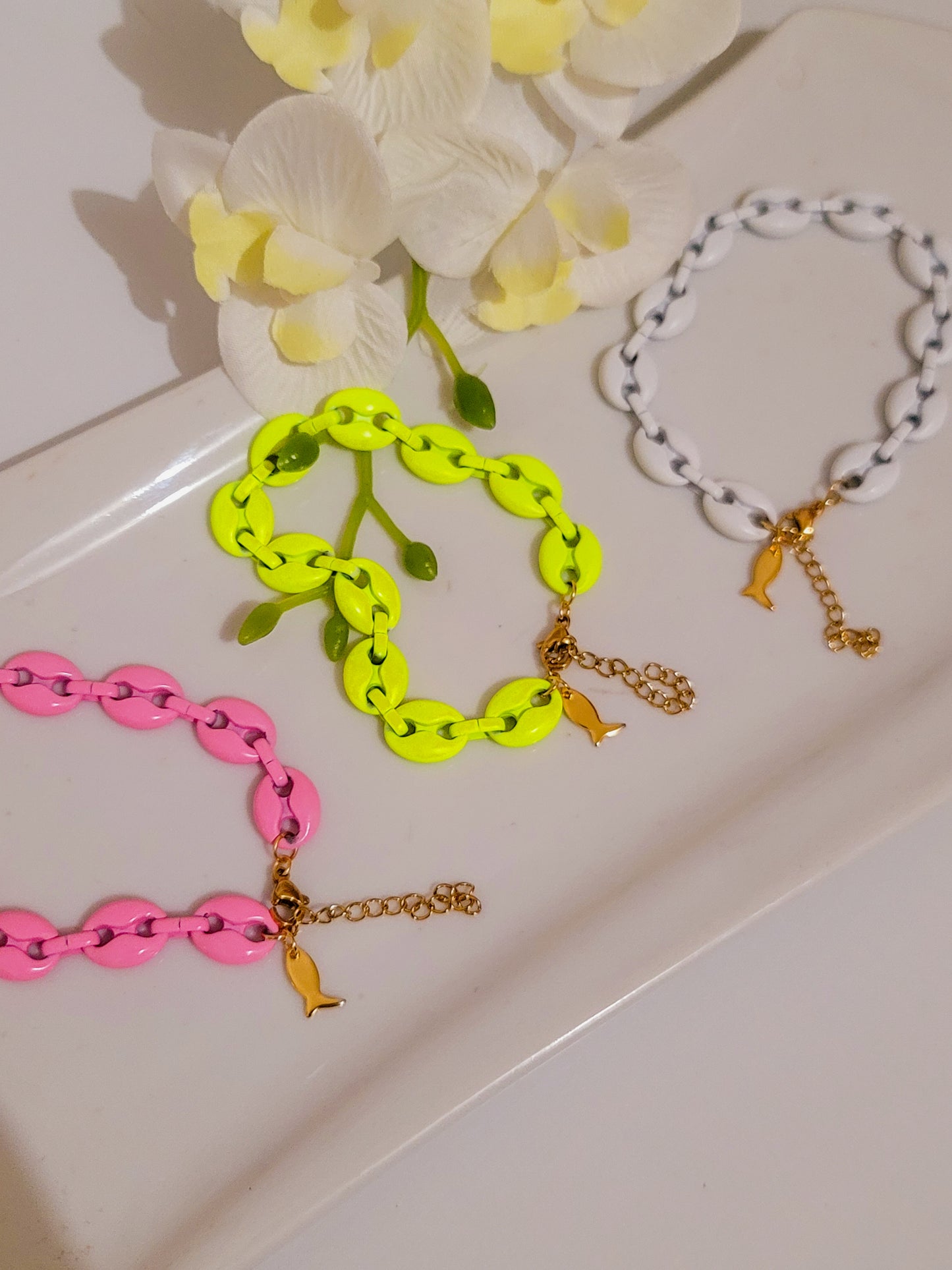 Summer color bracelets 🪼🪸🦑