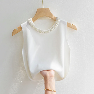 Tank tops elegant pearl