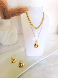 Lady bug necklace