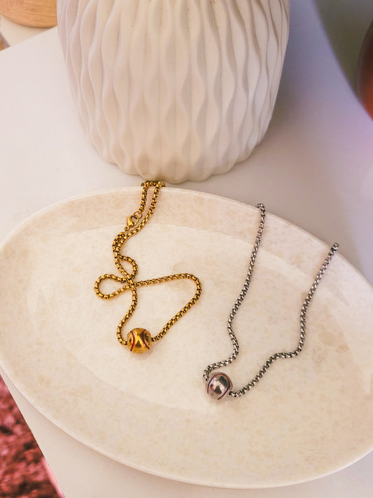 Baseball necklace