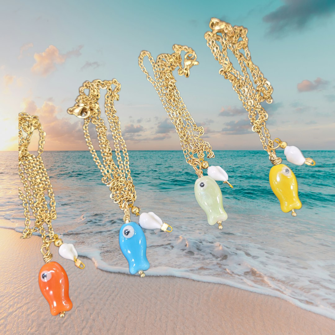 Fish necklace (Verano infinito) 🐚