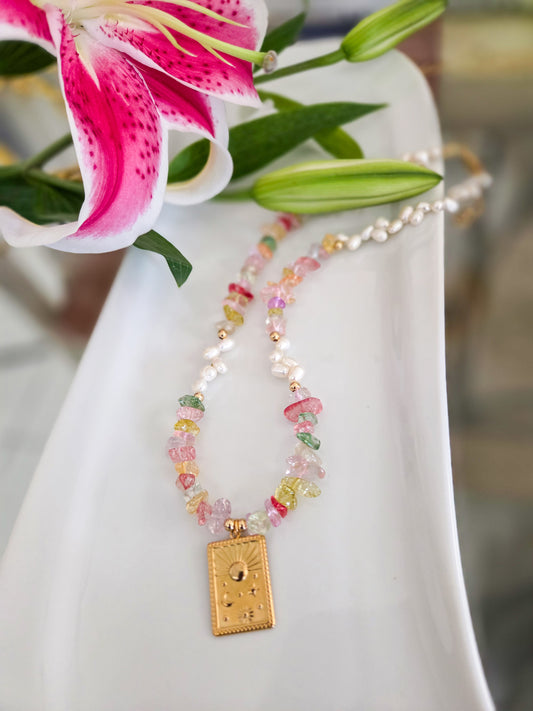 Cristal peal choker