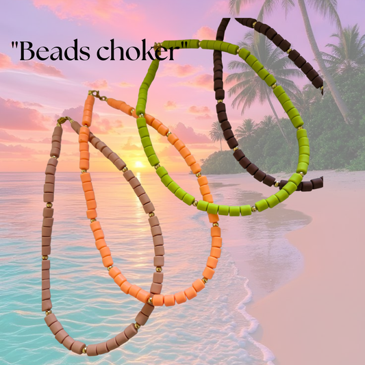 "Brisa boricua" 🌴☀️ "Bead choker"