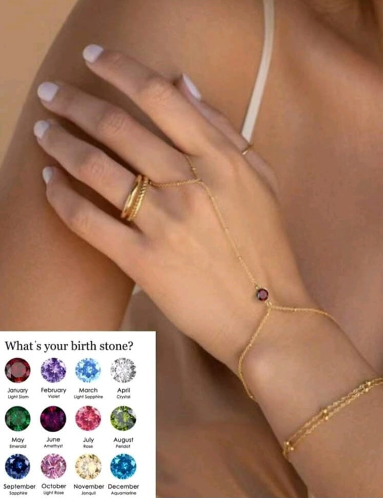 Birth Stone hand chain