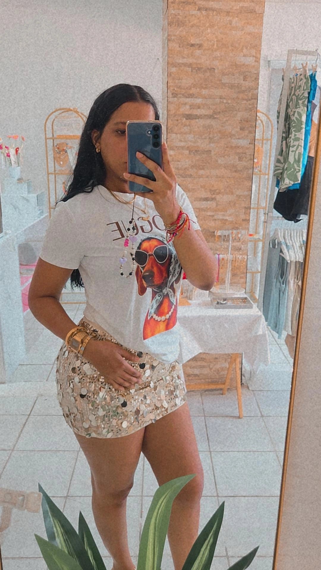 Shining skirt