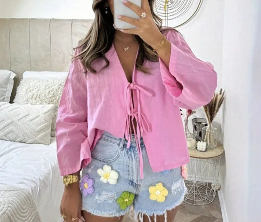 Pink blouse