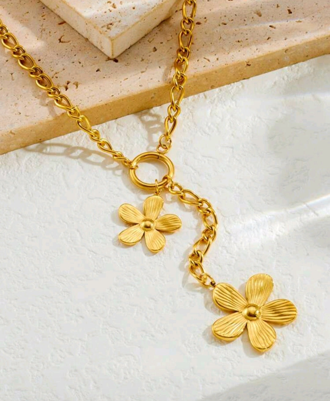 Lariat charm necklace