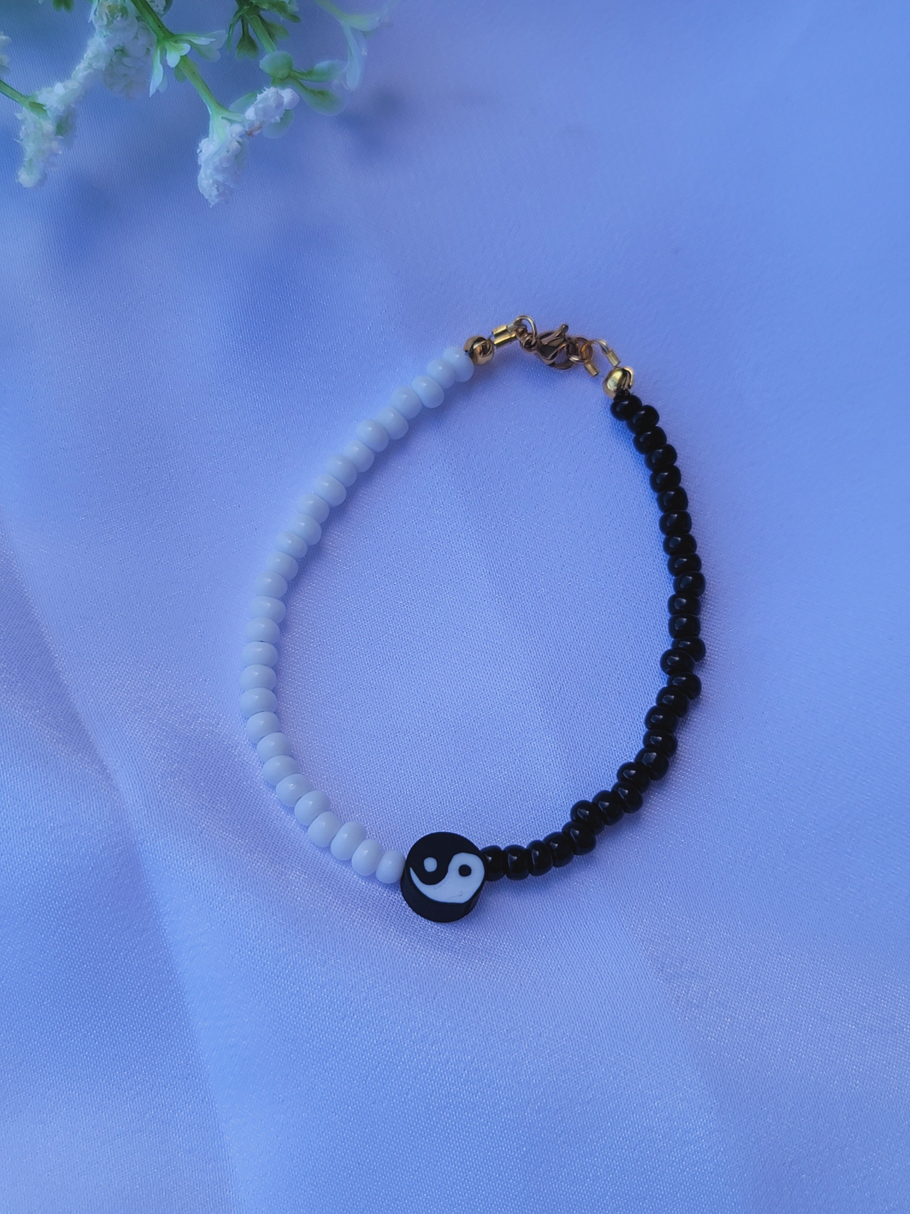 Yin yan choker & bracelet